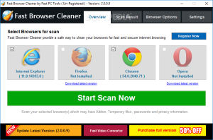 fast-browser-cleaner activation